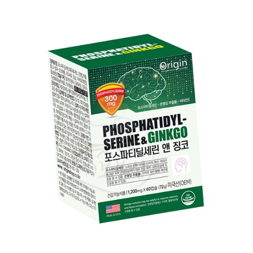 오리진 포스파티딜세린앤징코(1,200mg*60캡슐)