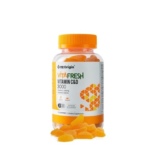엔젯오리진 비타프레쉬 비타민 C&amp;D 3000 / 귤젤리 70구미