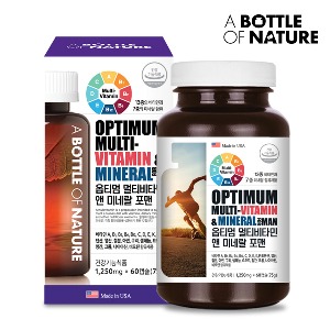 [어바틀] 옵티멈 멀티비타민 앤 포맨  60캡슐 / 1ea 1일1캡슐(2개월분)