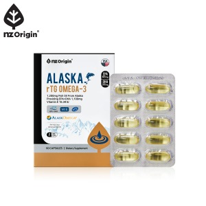 엔젯오리진 알래스카 알티지 오메가3 / 1,216mg x 60캡슐, 체내흡수율 rTG형 비타민E 함유